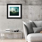 Antlered Shadow in Mist Wall Art