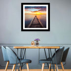 Stone Pier to Glowing Horizon Wall Art