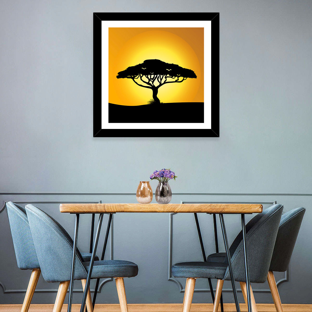 Tree at Sunset Wall Art
