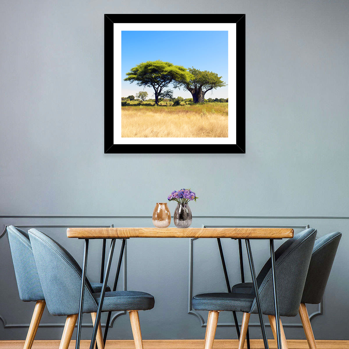 Acacia and Baobab Trees Wall Art