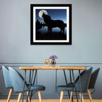 Howling Wolf at Full Moon Wall Art