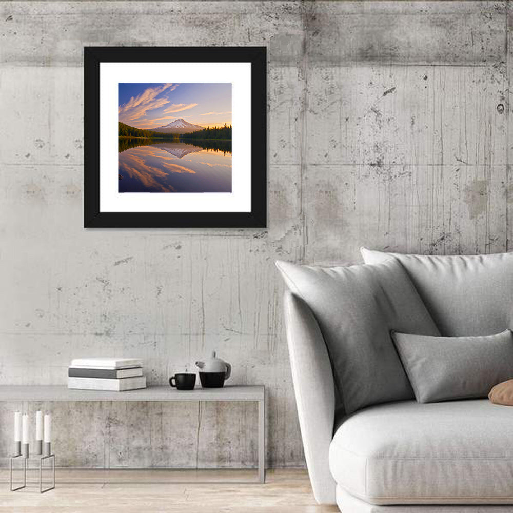 Mount Hood Reflection at Trillium Lake Wall Art