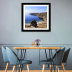 Titicaca Cliffs and Turquoise Water Wall Art
