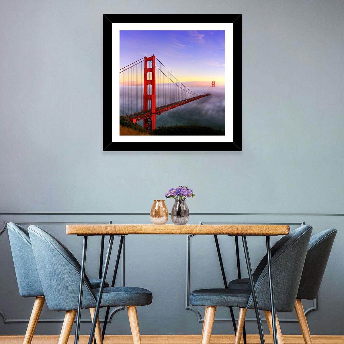 Foggy Golden Gate Bridge Wall Art