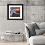 Tramore Rocky Coast Sunset Wall Art