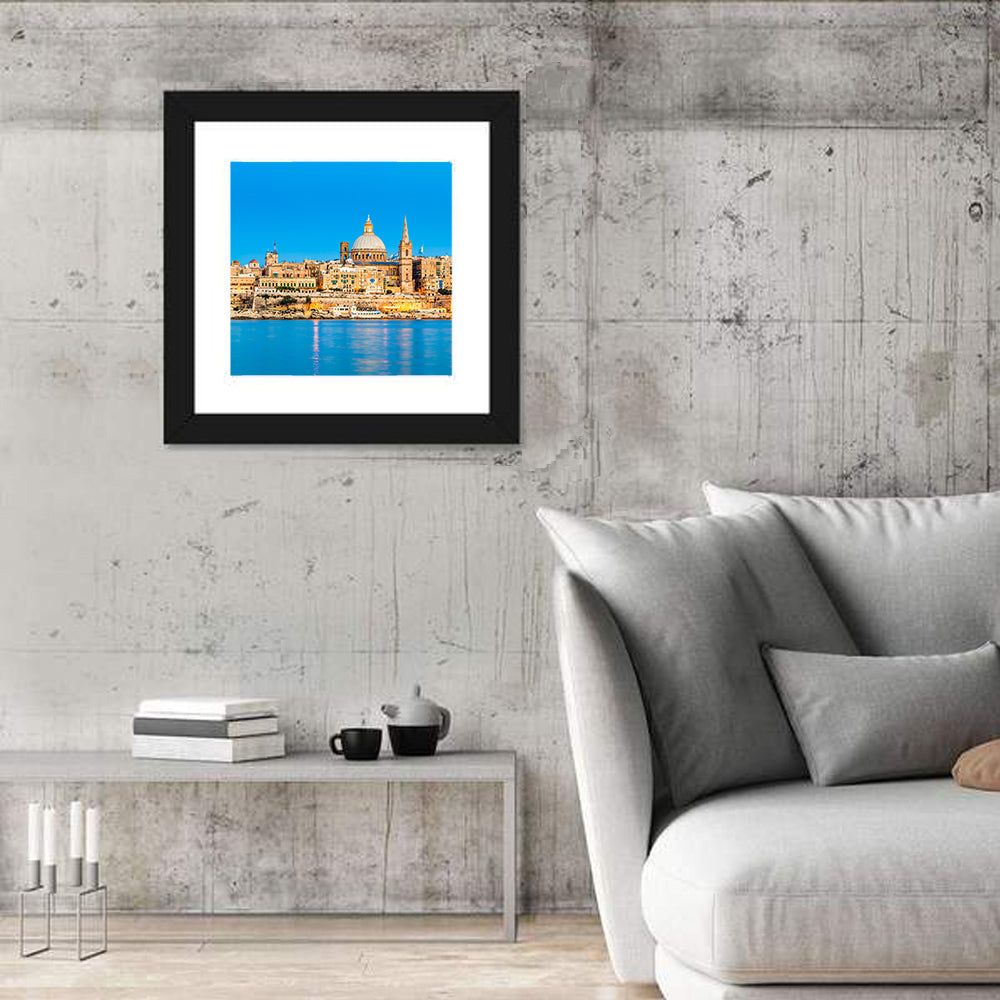 Valletta Waterfront Skyline Wall Art
