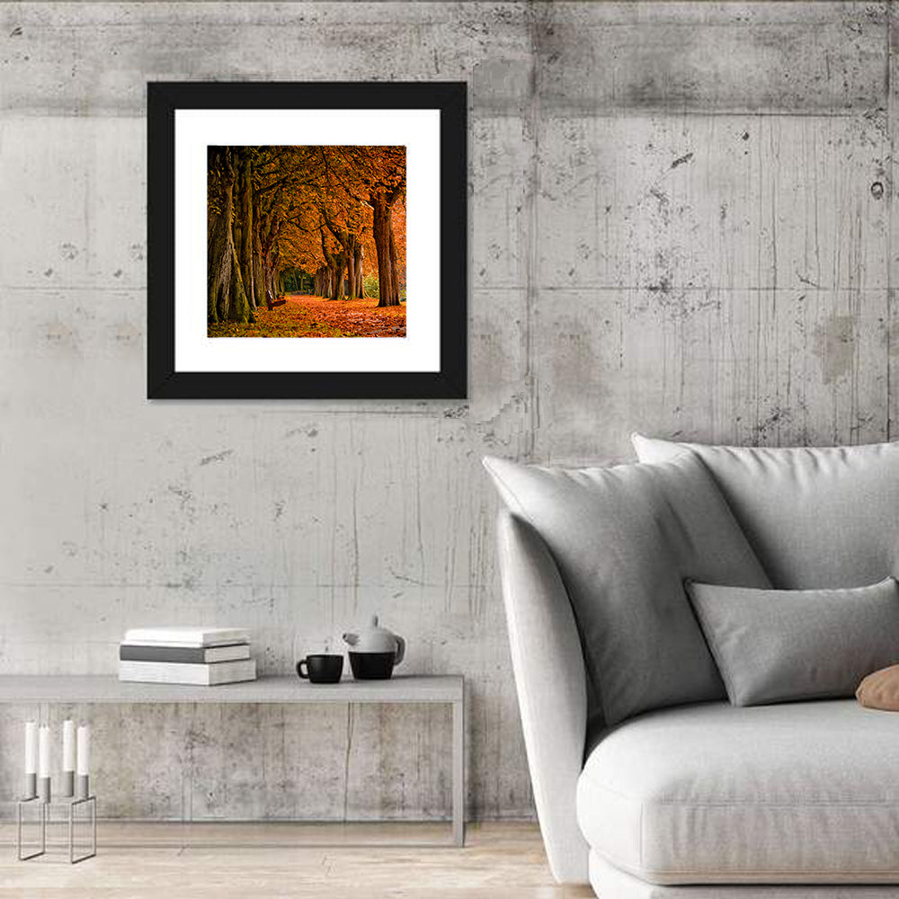 Forest Autumn Pathway Wall Art