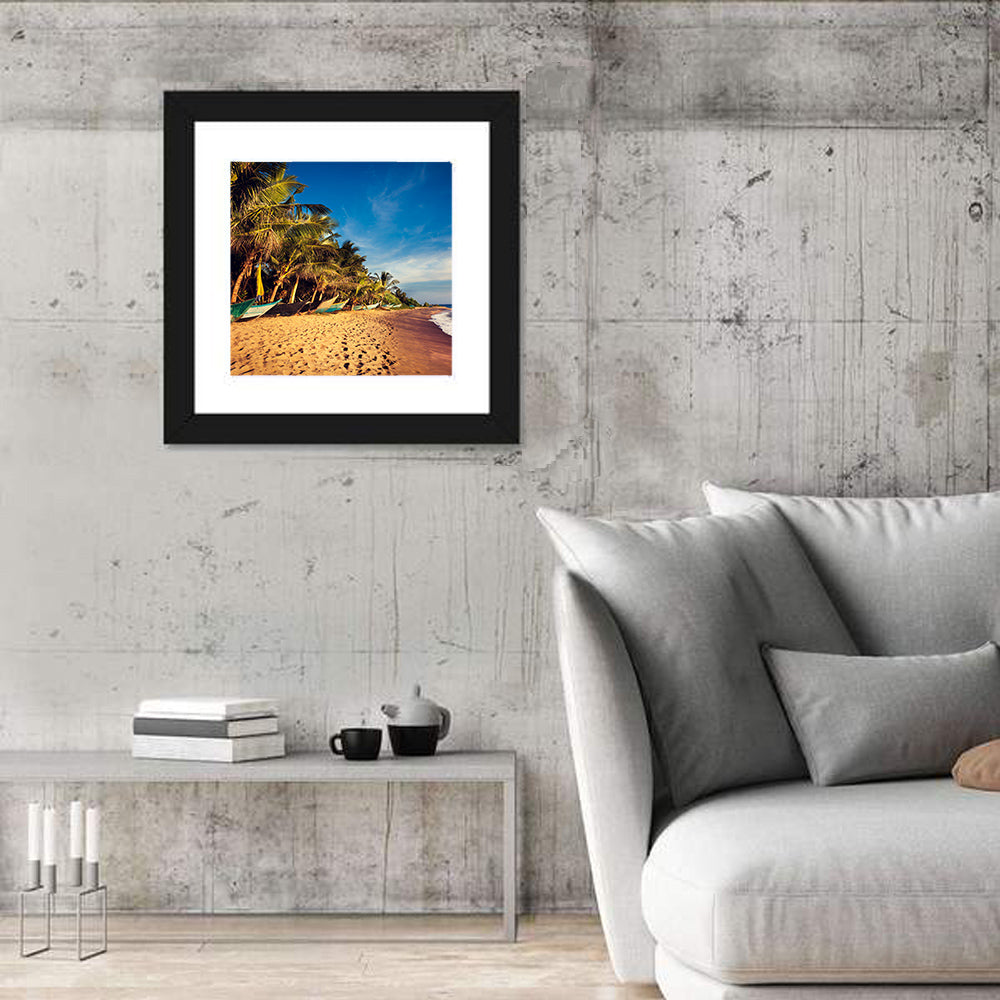 Mirissa Beach Morning Light Wall Art