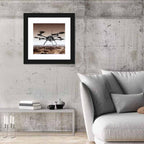 Spy Drone Over Arid Landscape Wall Art