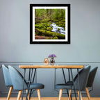 Mossy Cascade Forest Stream Wall Art