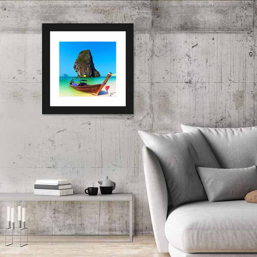 Thailand Long-tail Boat Seascape Wall Art