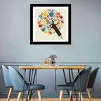 Handprint Tree Illustration Wall Art