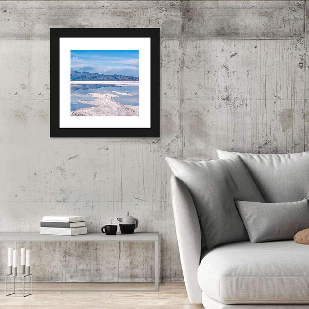 Salinas Grandes Salt Flats Wall Art in a room, square