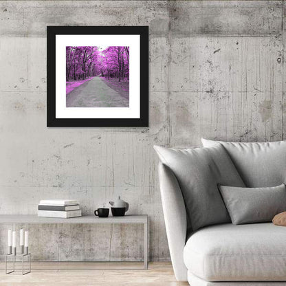 Autumn Forest Road Wall Art