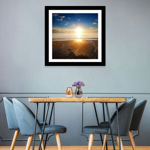 Sea Beach Sunrise Wall Art