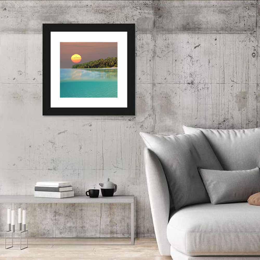 Split-level Caribbean Sunset Wall Art