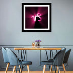 Glowing Capricorn Symbol Wall Art