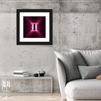 Radiant Gemini Symbol Wall Art