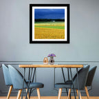 Cornfields Under Stormy Sky Wall Art