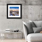 Frankfurt Twilight Skyline Wall Art