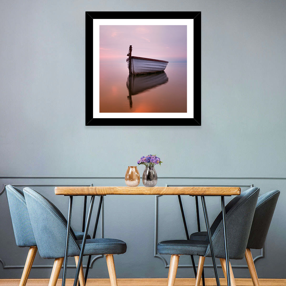 Boat Reflection Wall Art