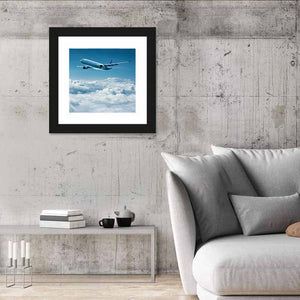 Airplane Above Clouds Wall Art