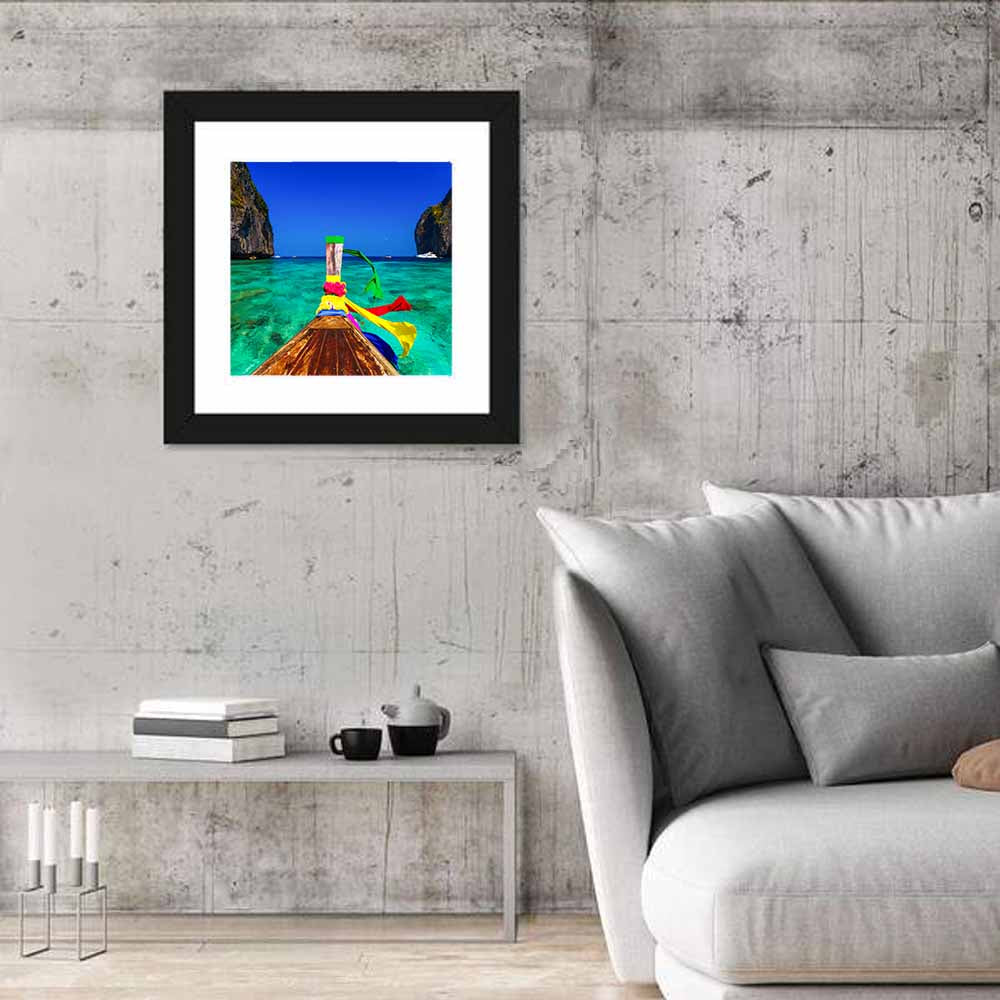 Maya Bay Boat Wall Art