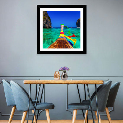 Maya Bay Boat Wall Art