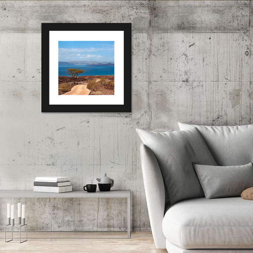Road to Lake Turkana Wall Art in a room, square