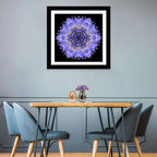 Cornflower Mandala Kaleidoscope Wall Art