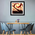 Flying Feathers in Flame Wall Art