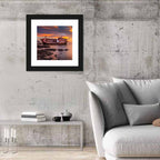 Shipwreck at Sunset Wall Art