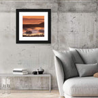 Lapland Sunrise Over Misty Lake Wall Art