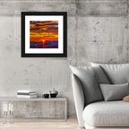 Lipan Point Sunset Sunburst Wall Art