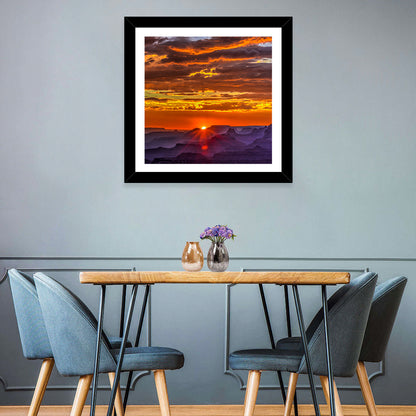 Lipan Point Golden Sunset Wall Art