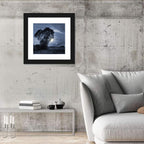 Moonlit Birds Over Quiet Field Wall Art