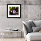 Autumn Mountain Waterfall Wall Art