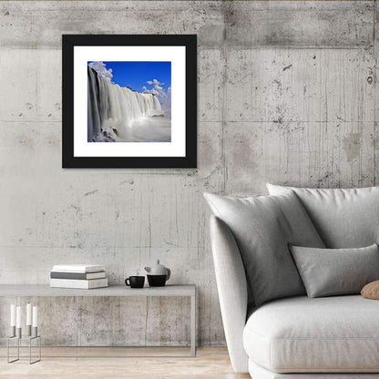 White Iguassu Falls Wall Art