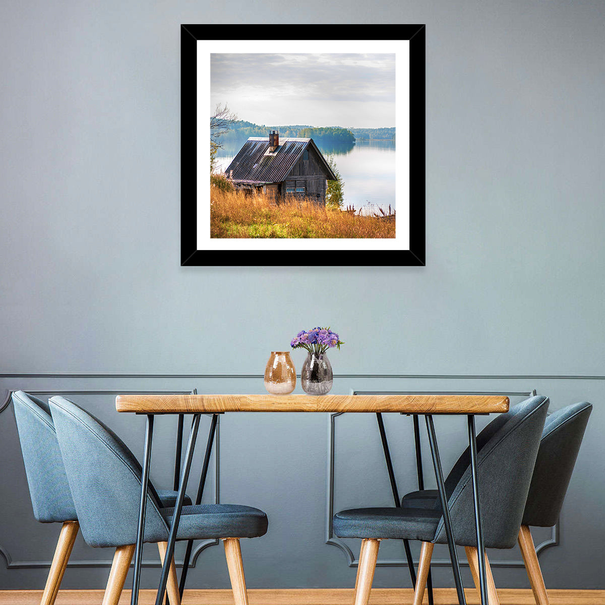 Salmon Lake & House Wall Art