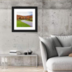 Curving Road Through Autumn Meadow Wall Art