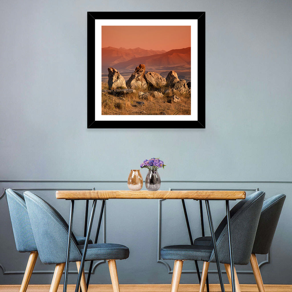 Karahunj Rocky Ridge at Sunset Wall Art