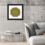 Vibrant Floral Petal Mandala Wall Art