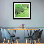 Meandering Stream Over Farmland Wall Art