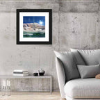 Sunburst Over Winter Mountain Wall Art