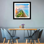 Netanya Coastline at Golden Hour Wall Art