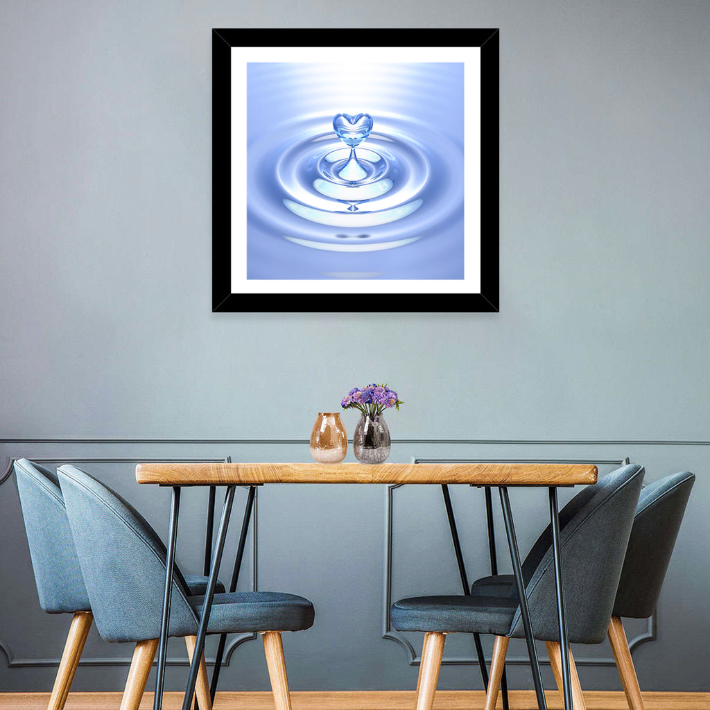 Heart-shaped Water Droplet Wall Art