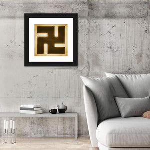 Swastika Buddha Sign Wall Art