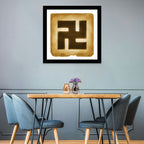 Buddhist Swastika Emblem Wall Art