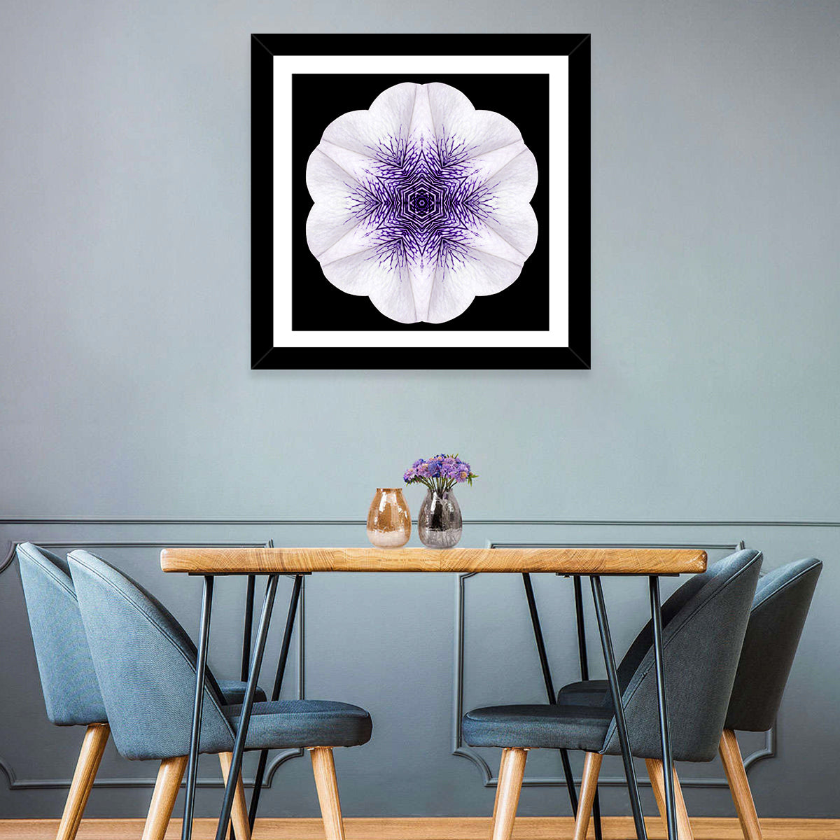 Circular Mandala Flower Wall Art
