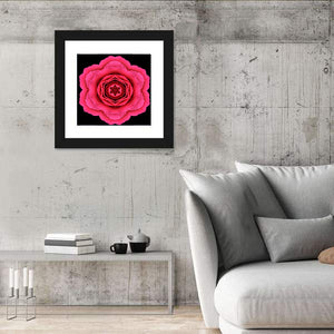 Pink Flower Mandala Wall Art